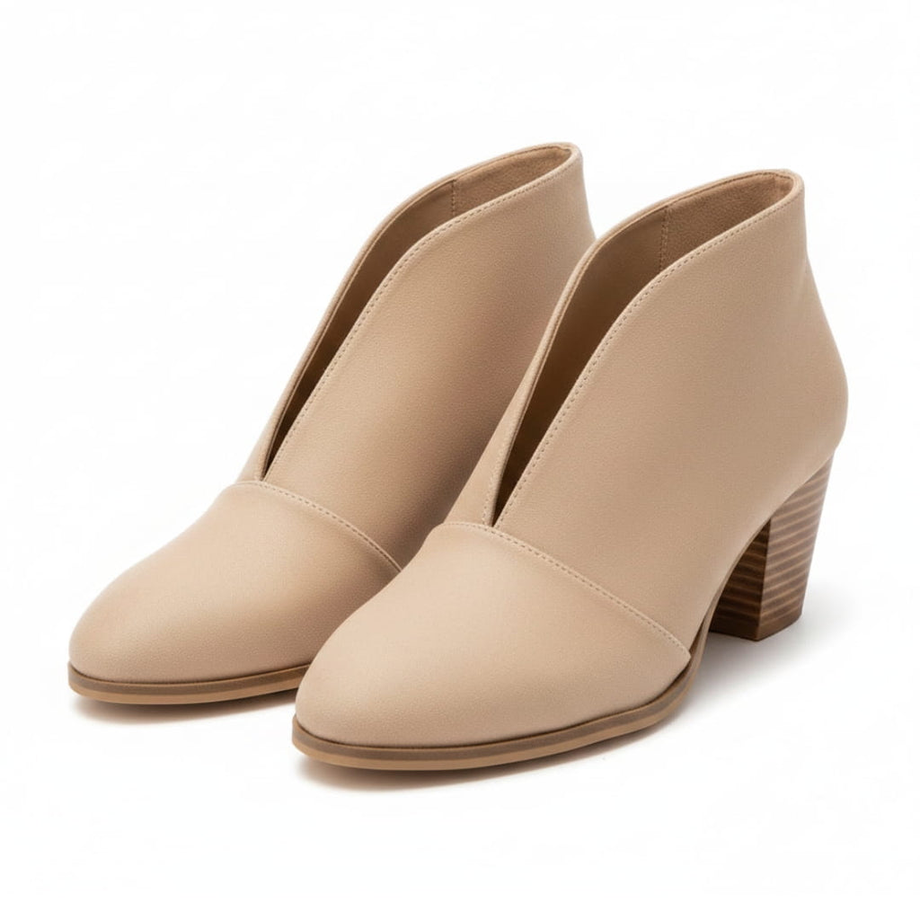 Lucia Bottines Cheville – Talon Bloc Stable Silhouette Bout Amande Chaussures Quotidiennes