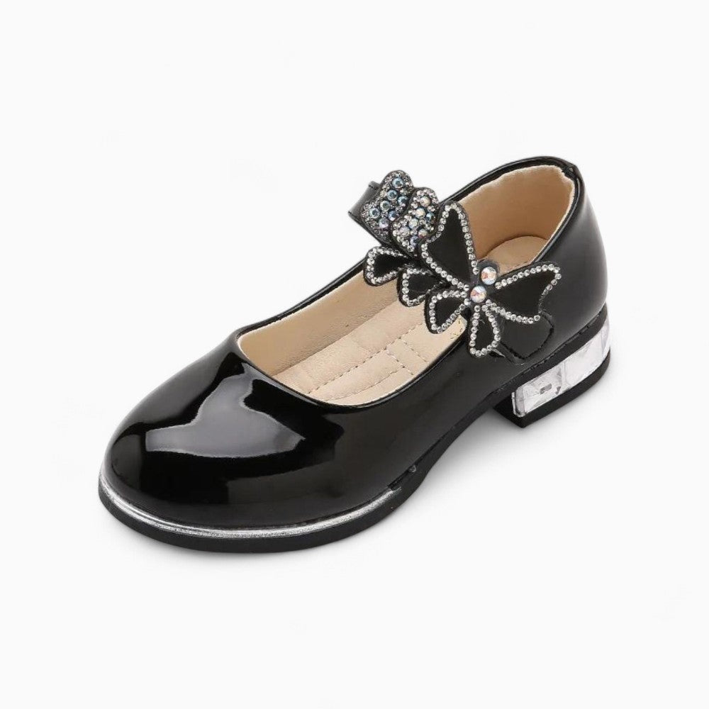 Mocassins Solides En Cuir Pour Fille