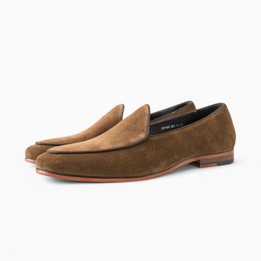 Mocassins Simples À Talons Et Semelle Épaisse
