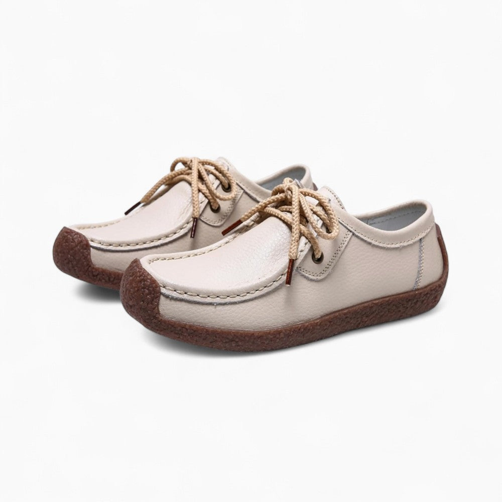 Mocassins Plats À Lacets Pour Femme