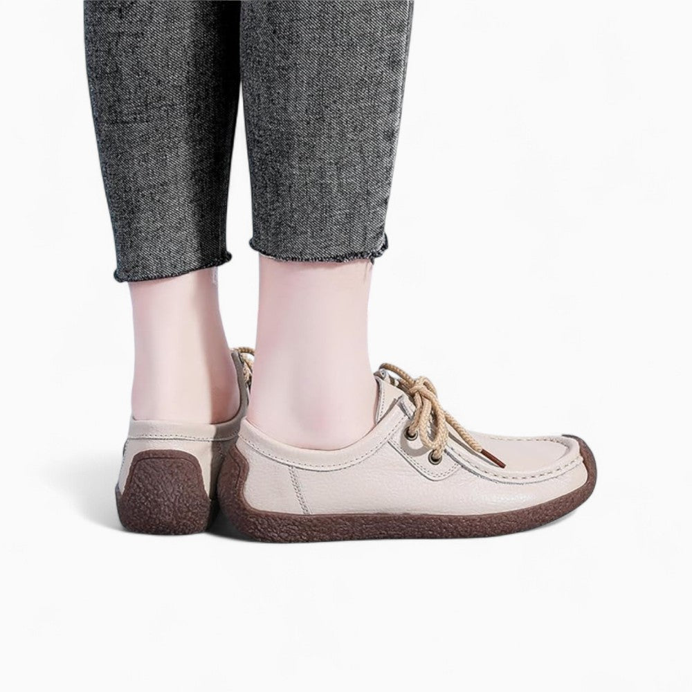 Mocassins Plats À Lacets Pour Femme