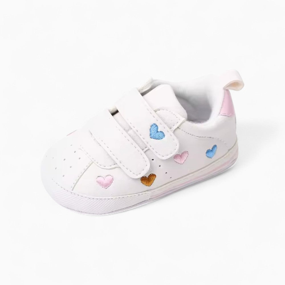 Mocassins Pour Bébé Fille À Motif Coeur