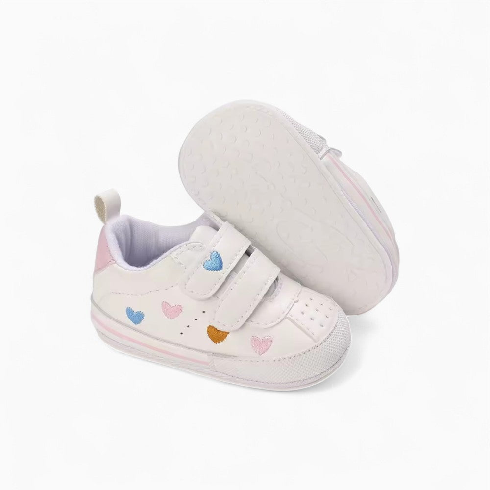 Mocassins Pour Bébé Fille À Motif Coeur