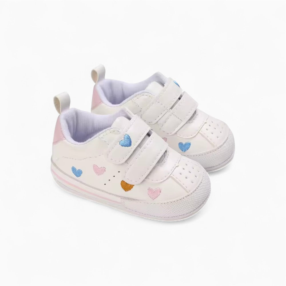 Mocassins Pour Bébé Fille À Motif Coeur
