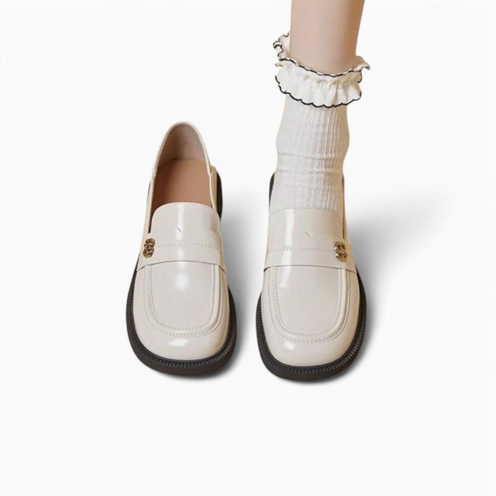 Mocassins Pour Femmes Aux Discrets Motifs Floraux