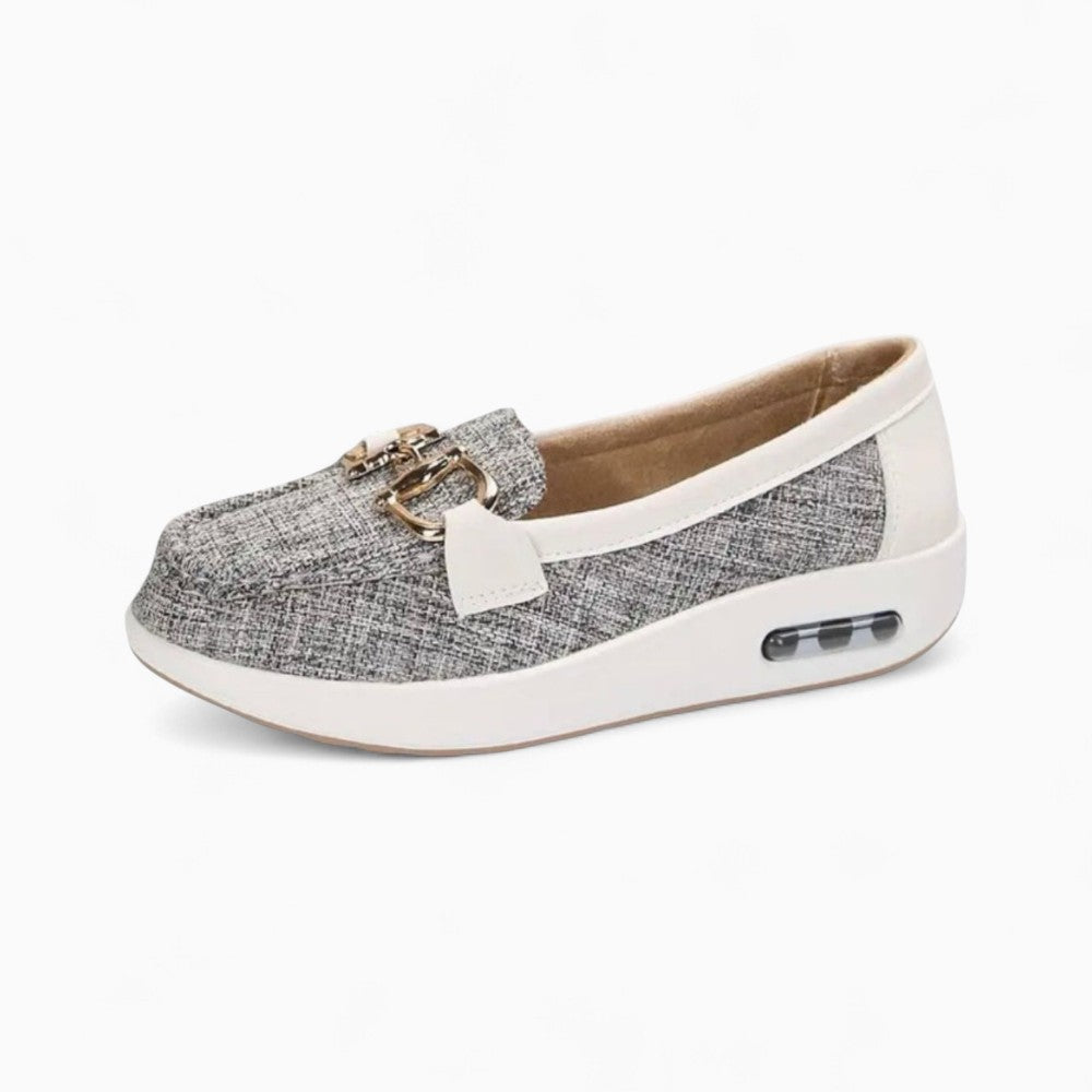 Mocassins Orthopédiques Ouverts À Semelles Compensées Pour Femme