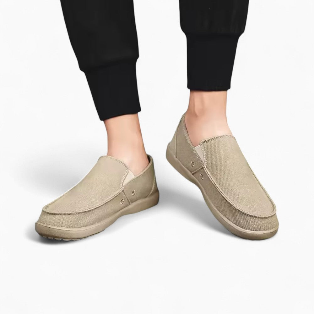 Mocassins Orthopédiques En Toile À Semelles Souples Pour Homme