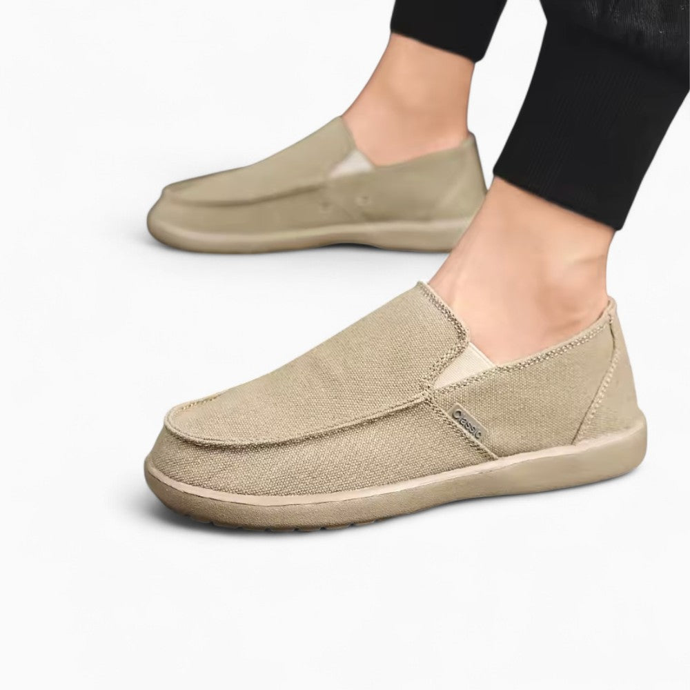 Mocassins Orthopédiques En Toile À Semelles Souples Pour Homme