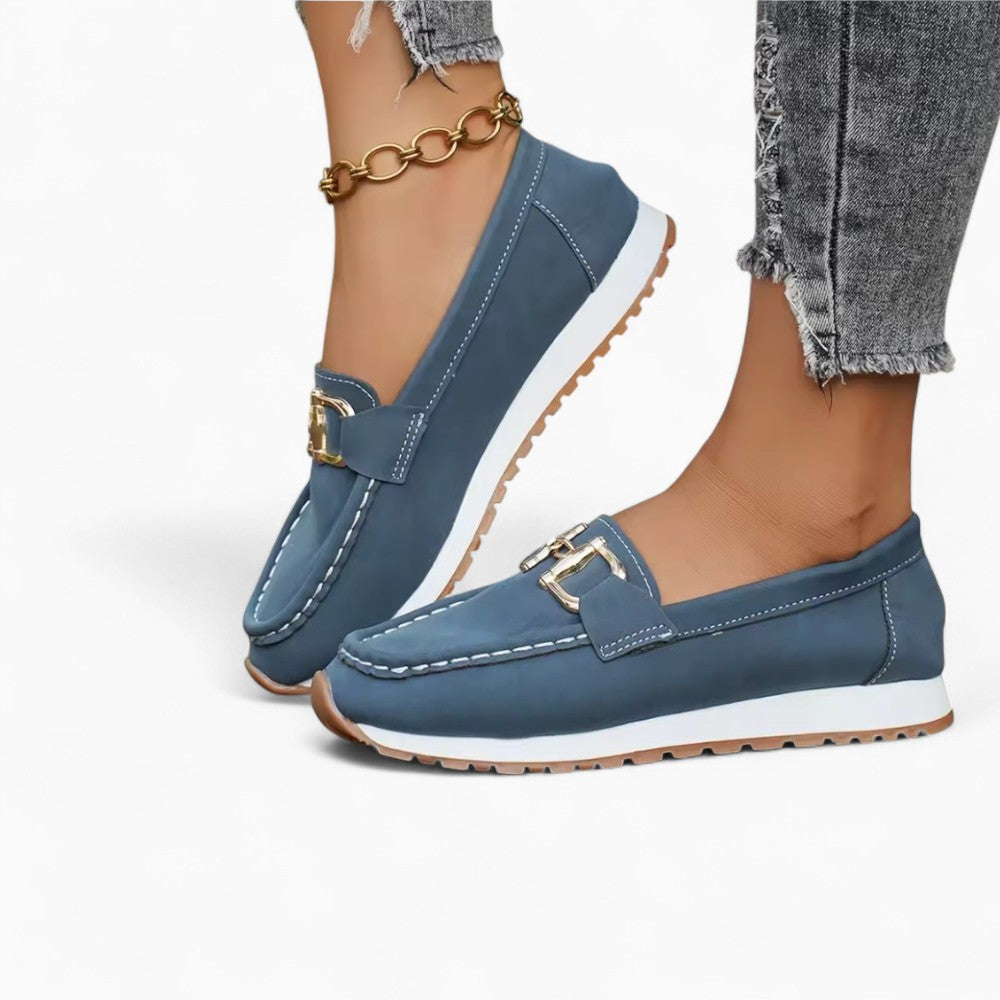 Mocassins Orthopédiques En Daim Compensés