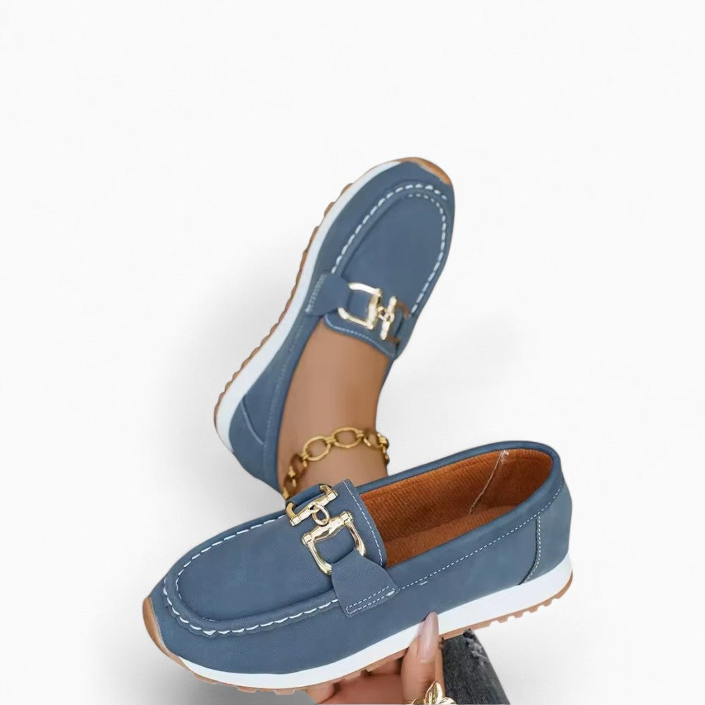 Mocassins Orthopédiques En Daim Compensés