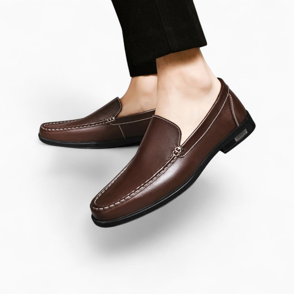 Mocassins Orthopédiques En Cuir Véritable Pour Homme