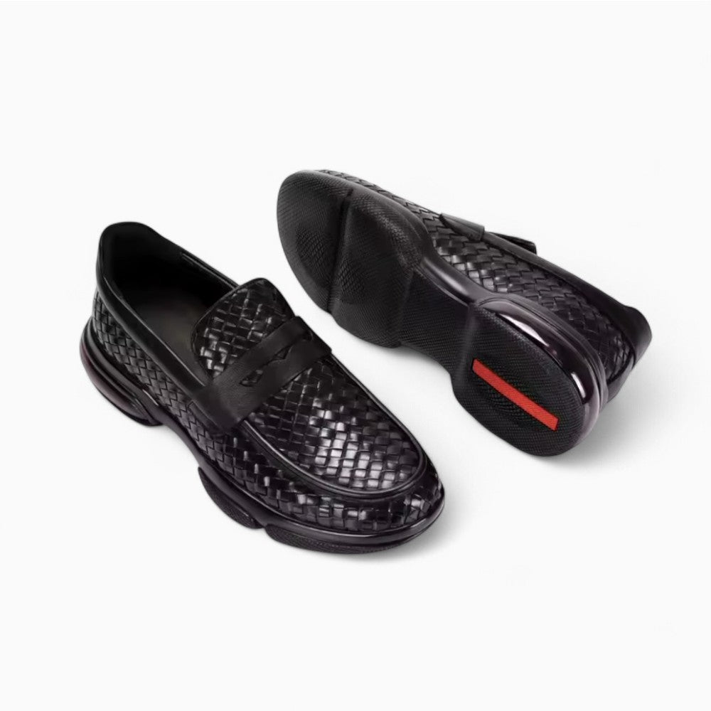 Mocassins Orthopédiques En Cuir À Plateforme