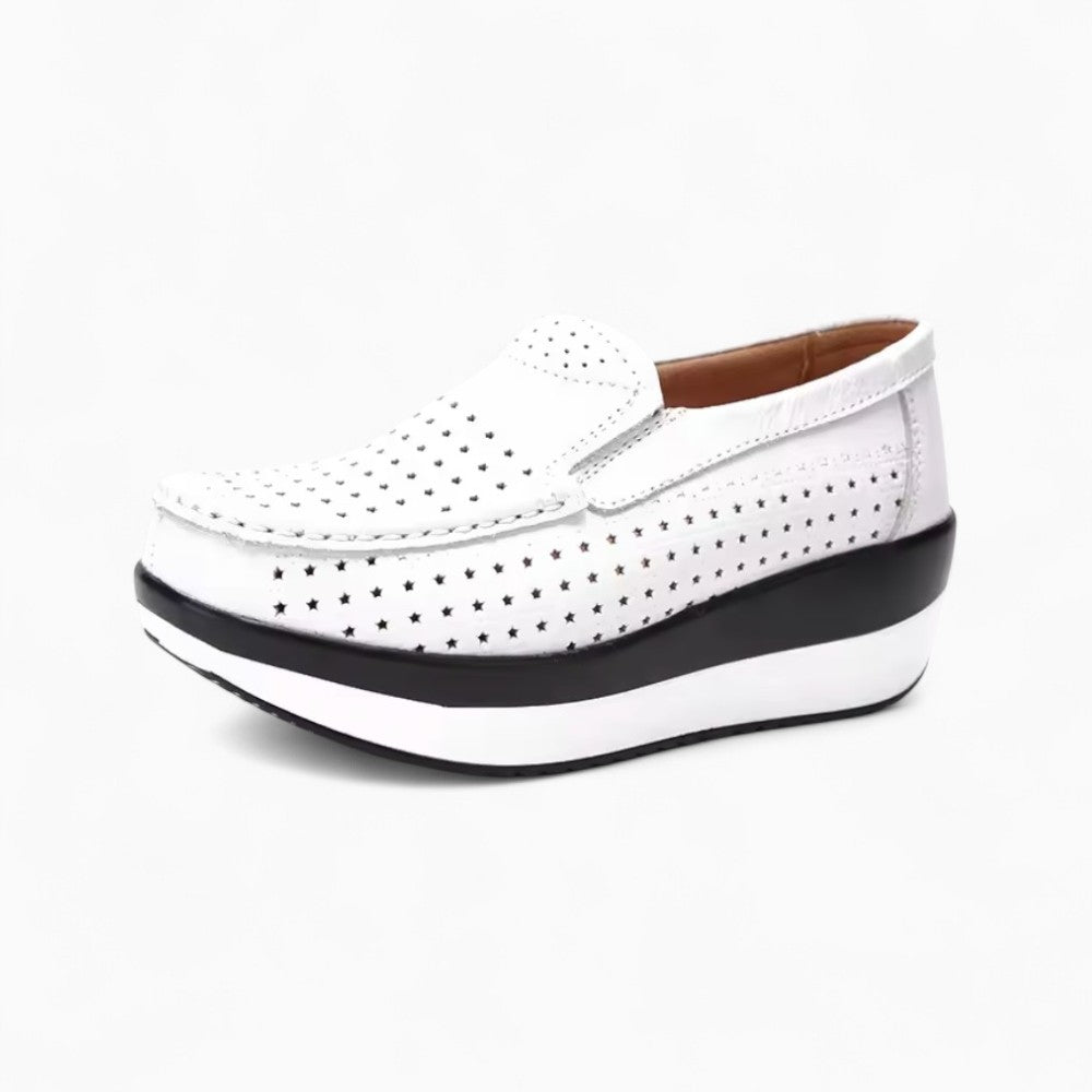 Mocassins Orthopédiques Antichoc En Cuir Pour Femme