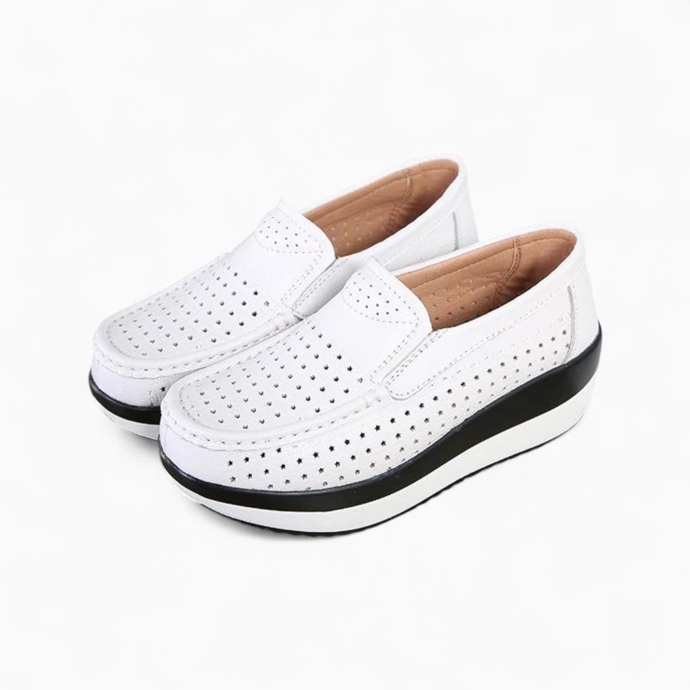 Mocassins Orthopédiques Antichoc En Cuir Pour Femme