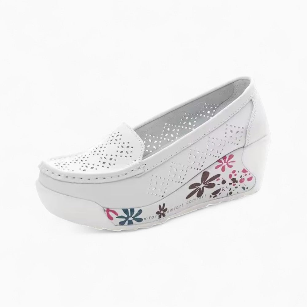 Mocassins Orthopédiques À Fleurs Pour Femme