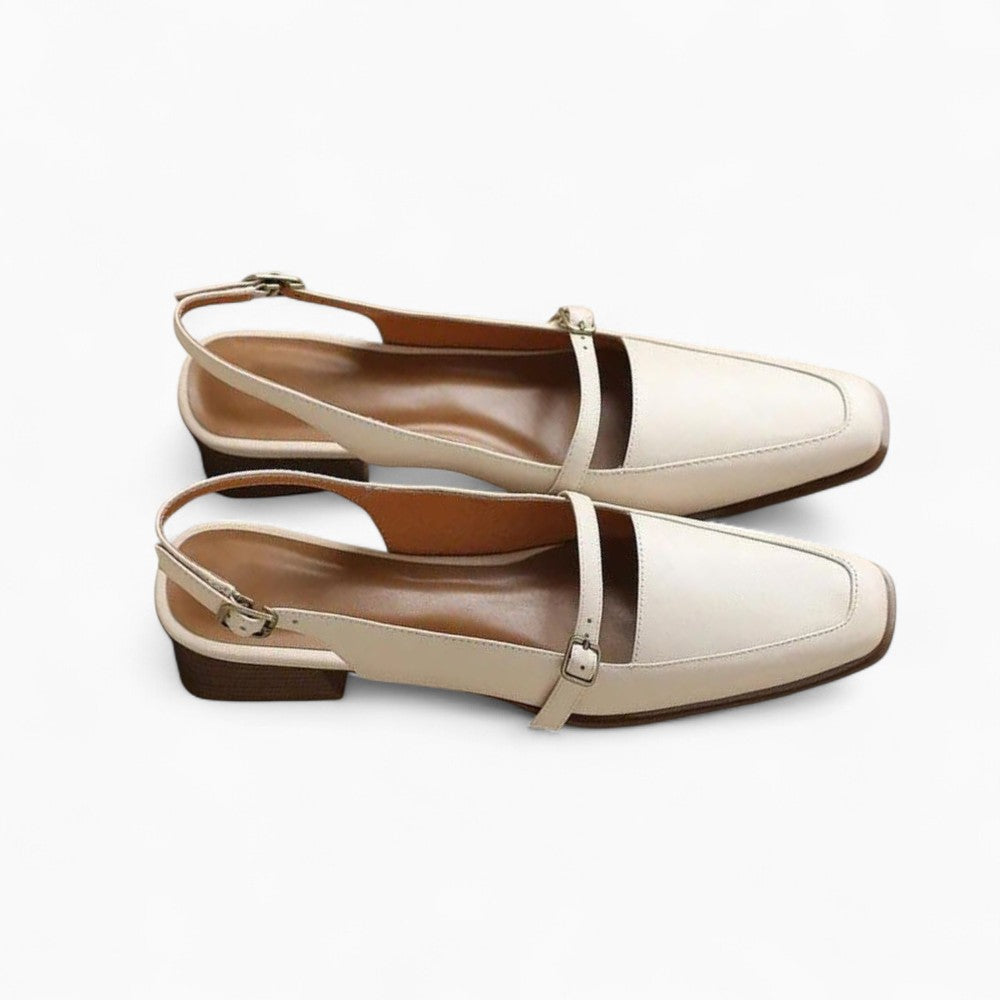 Mocassins Mule À Talons Carrés Pour Femme