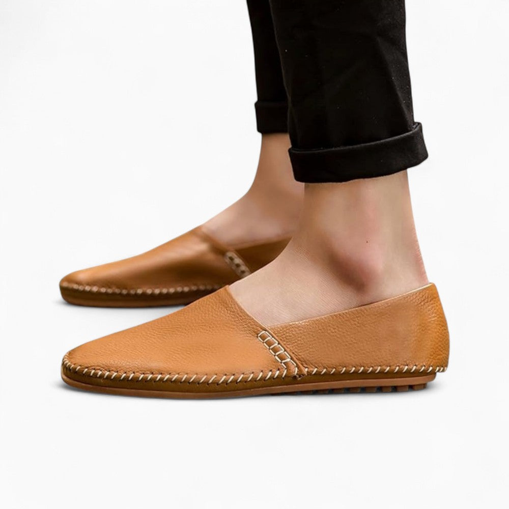 Mocassins Italiens En Cuir Véritable Pour Homme