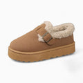 Mocassins Indiens Fourrés À Boucle