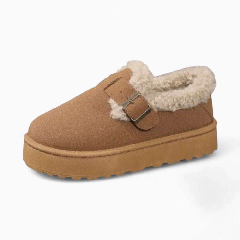 Mocassins Indiens Fourrés À Boucle