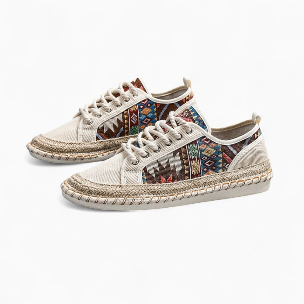 Mocassins Indiens En Toile