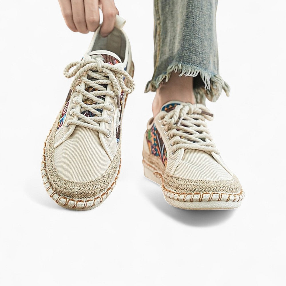 Mocassins Indiens En Toile
