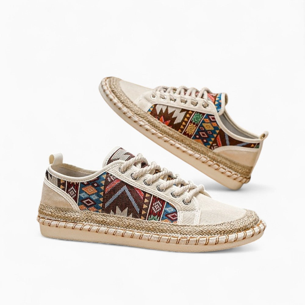 Mocassins Indiens En Toile