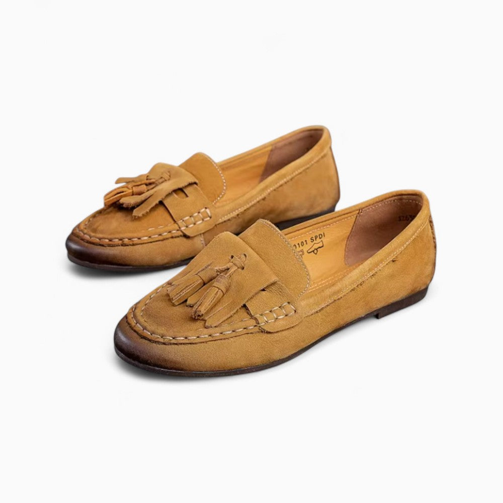 Mocassins Indiens En Daim À Glands
