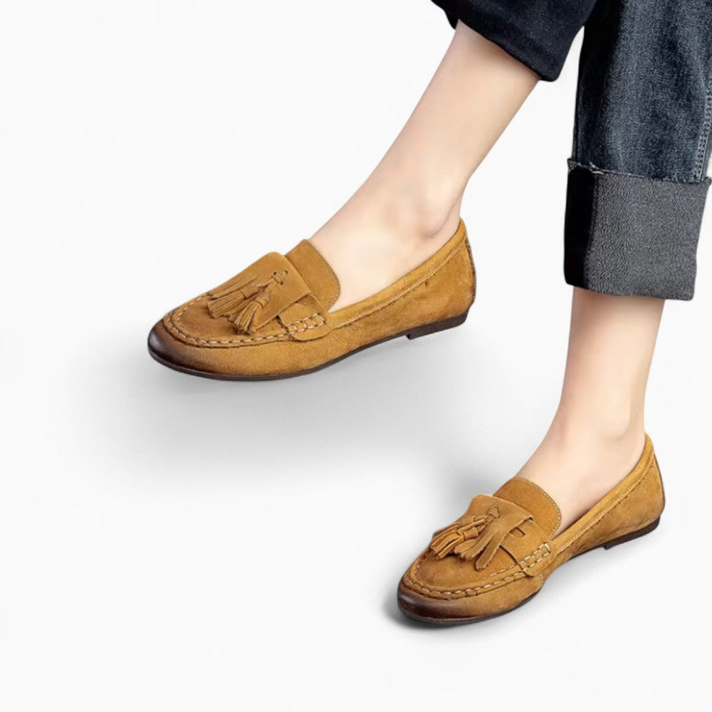 Mocassins Indiens En Daim À Glands