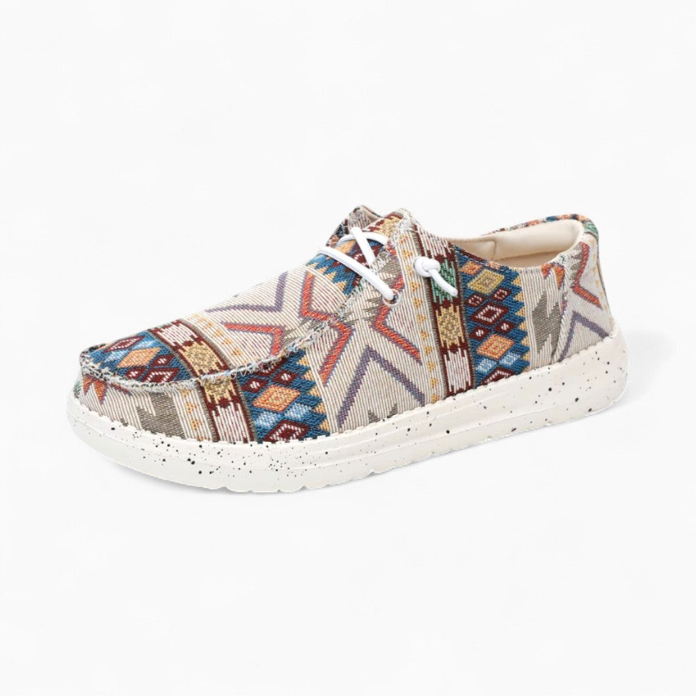 Mocassins Indiens À Motifs Ethniques