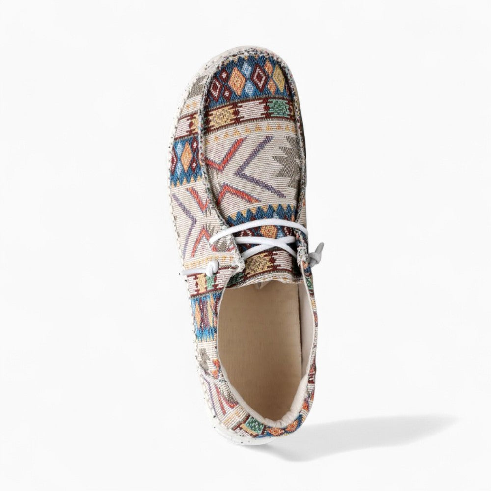 Mocassins Indiens À Motifs Ethniques