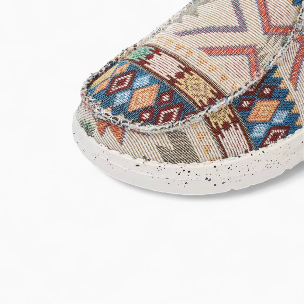 Mocassins Indiens À Motifs Ethniques