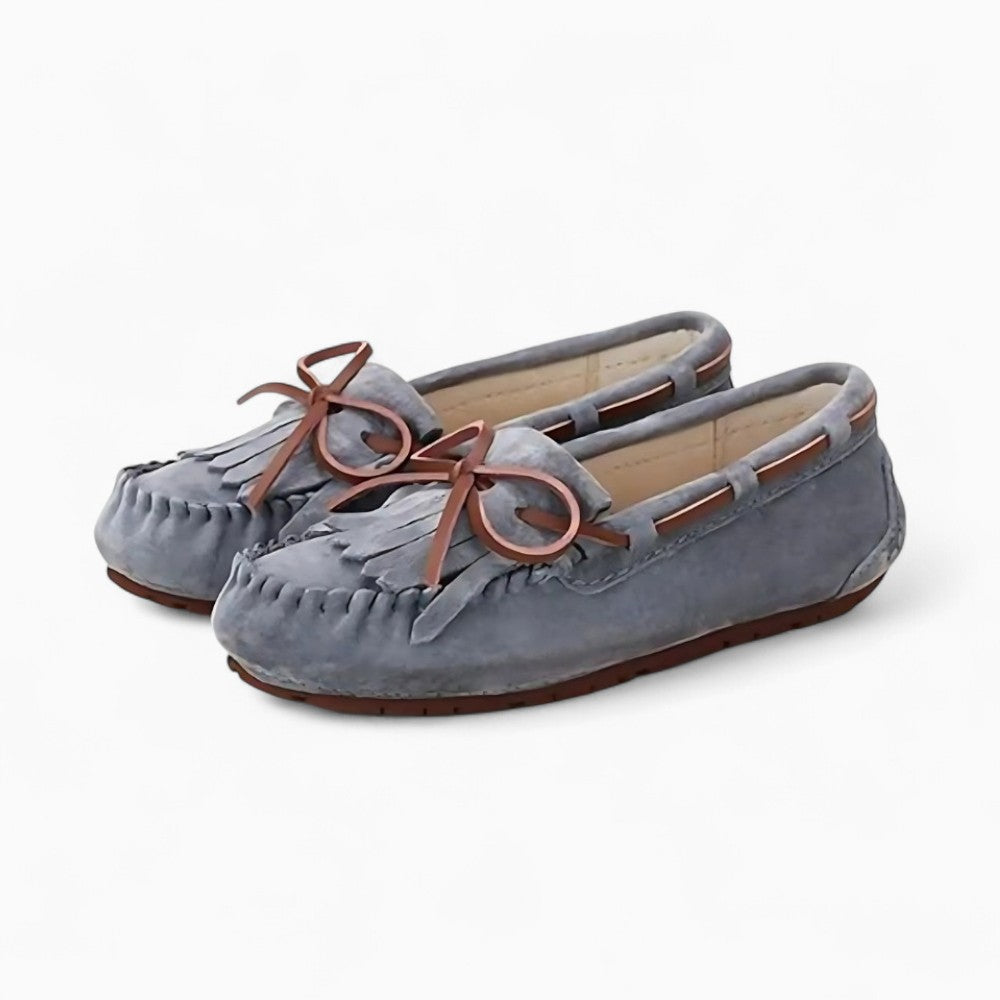 Mocassins Indiens À Lacets Et Franges