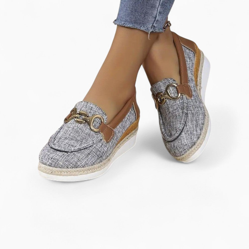 Mocassins En Jean À Plateforme Pour Femme