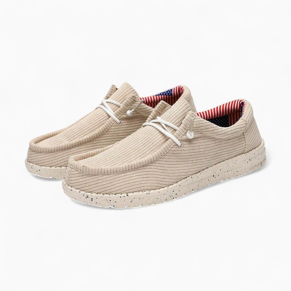 Mocassins En Velours Côtelé