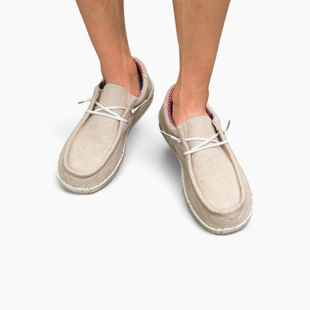Mocassins En Velours Côtelé