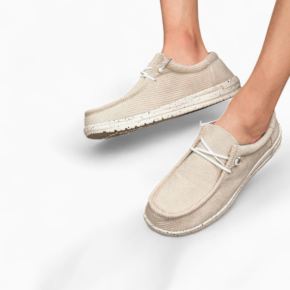 Mocassins En Velours Côtelé