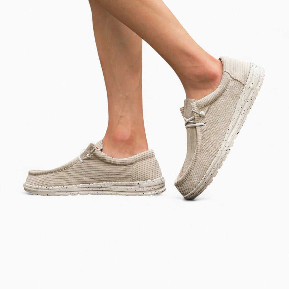 Mocassins En Velours Côtelé