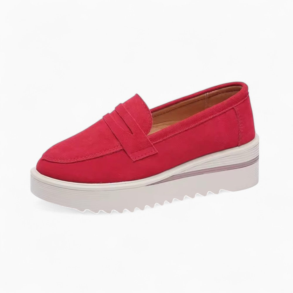 Mocassins Épais À Plateforme Compensée Pour Femme