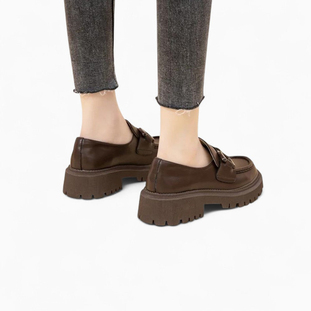 Mocassins Faciles À Enfiler En Cuir Pour Femmes