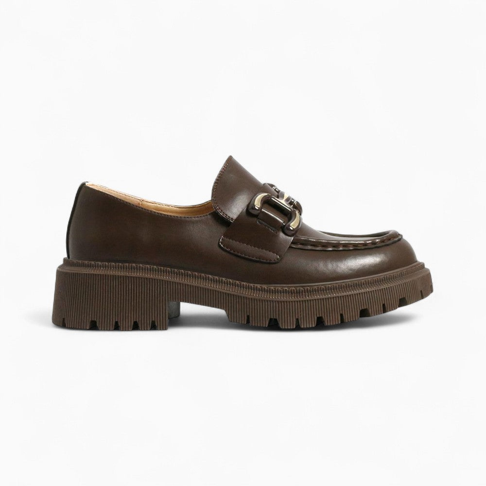 Mocassins Faciles À Enfiler En Cuir Pour Femmes
