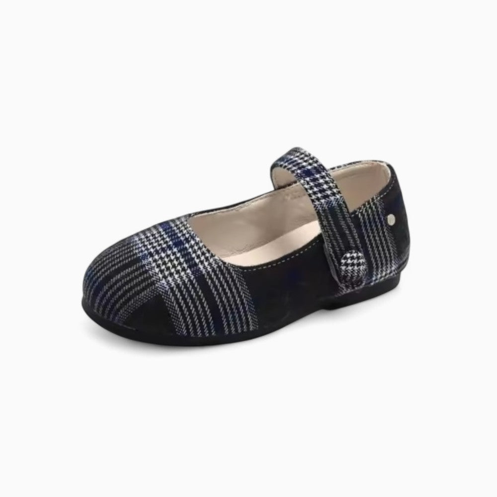 Mocassins Habillés Souples À Carreaux Bébé