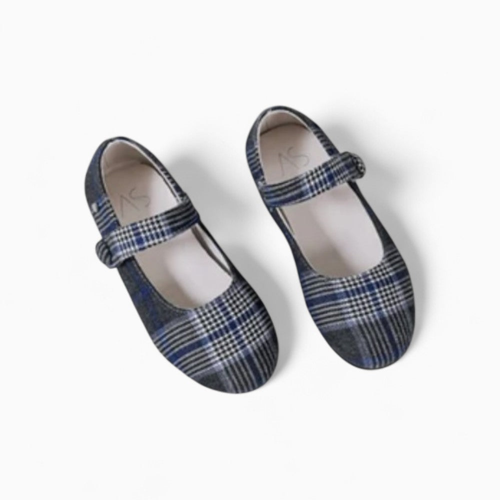Mocassins Habillés Souples À Carreaux Bébé