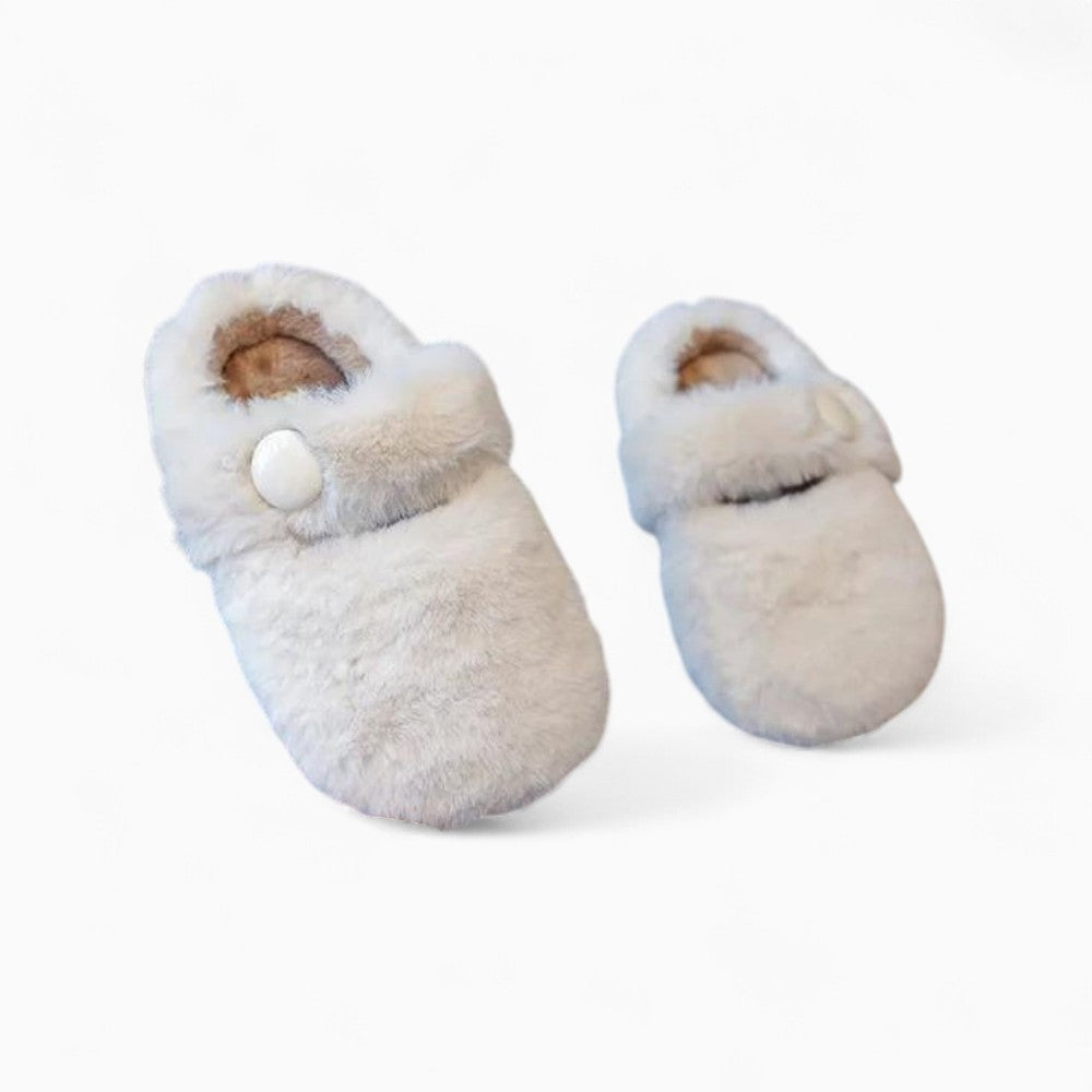 Mocassins En Fausse Fourrure Pour Enfants