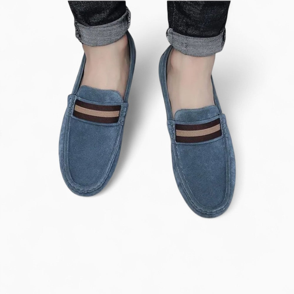 Mocassins En Daim Synthétique Avec Un Design Original Pour Hommes