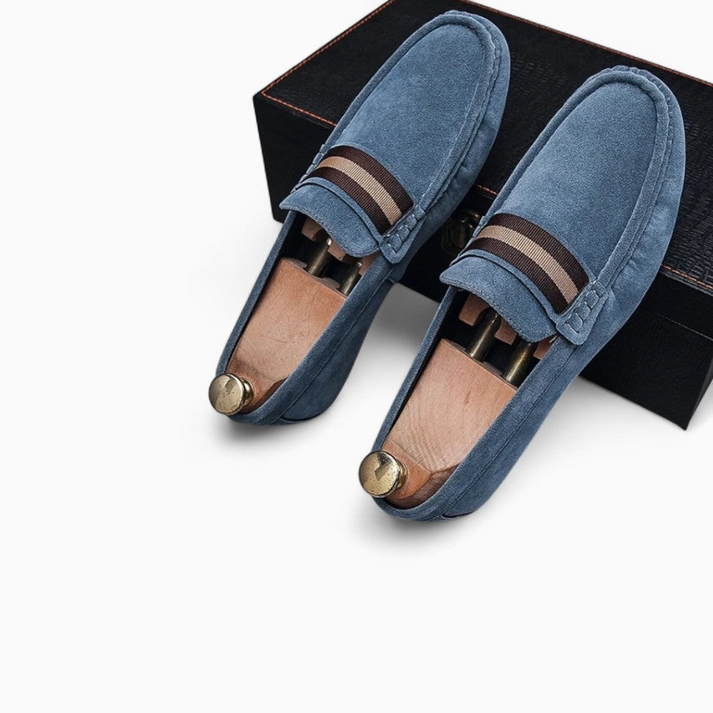 Mocassins En Daim Synthétique Avec Un Design Original Pour Hommes