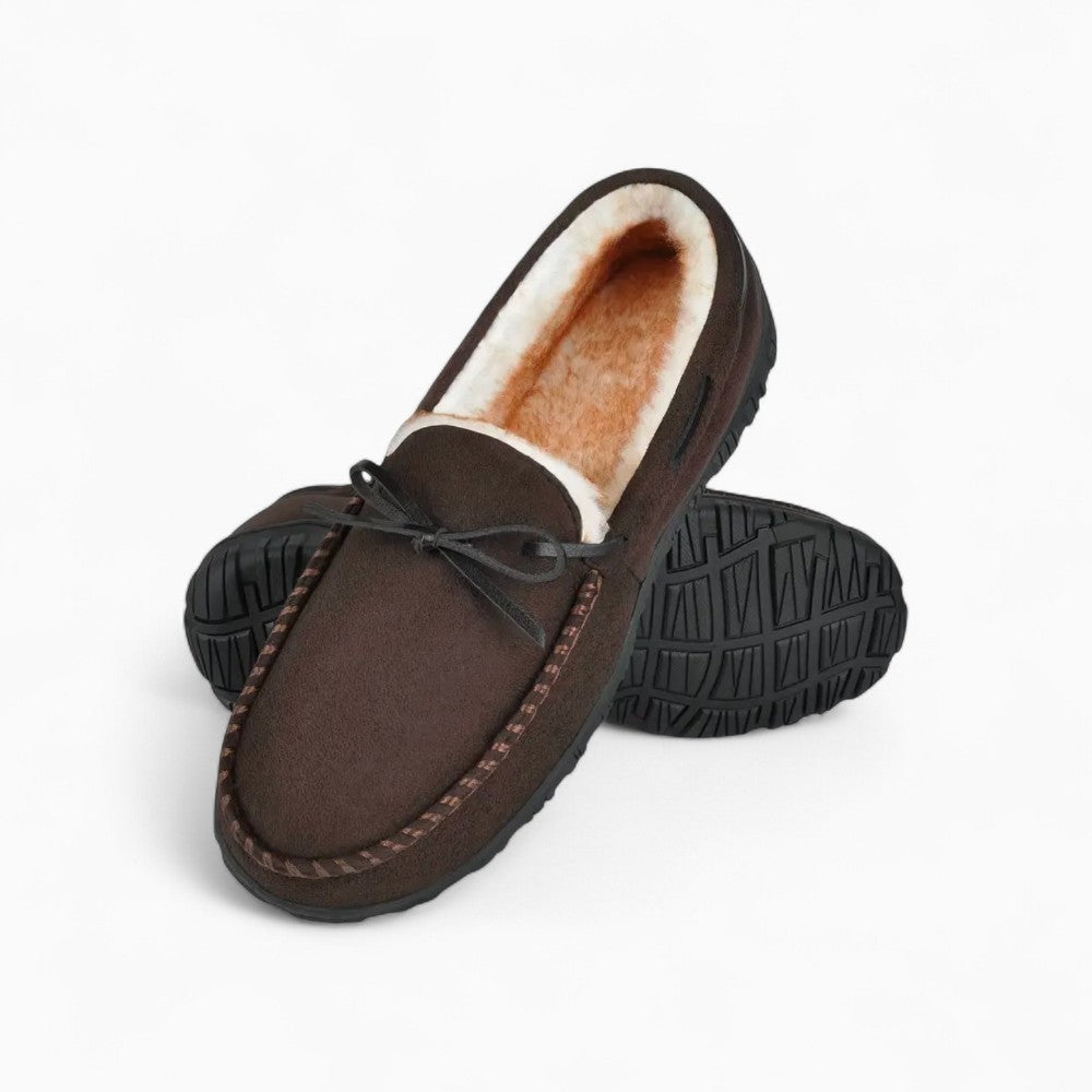 Mocassins En Daim Fourrés