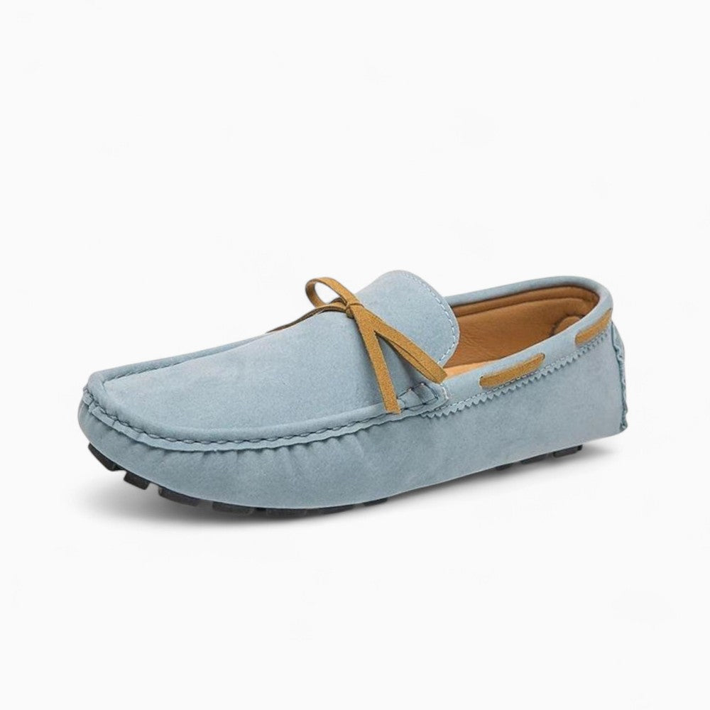 Mocassins En Daim À Nœud Pour Homme