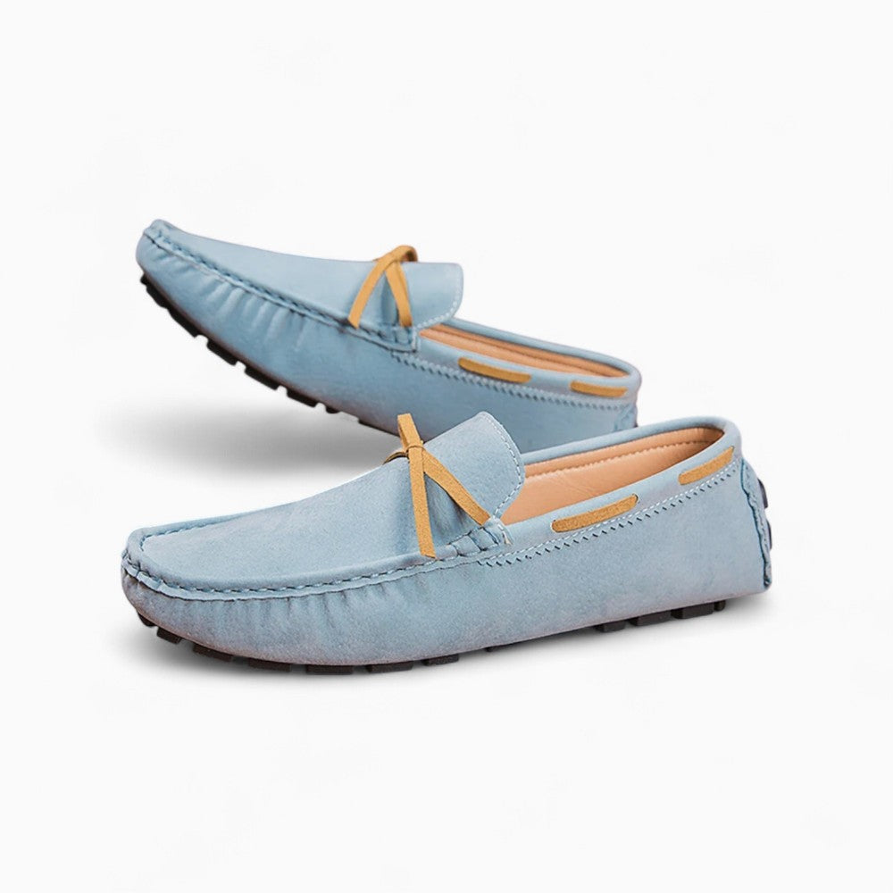 Mocassins En Daim À Nœud Pour Homme
