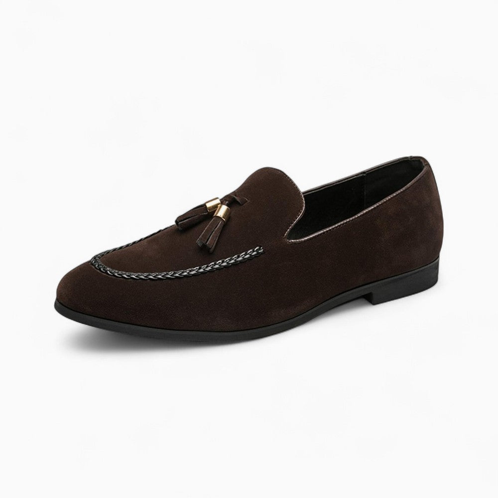 Mocassins En Daim À Gland Pour Hommes