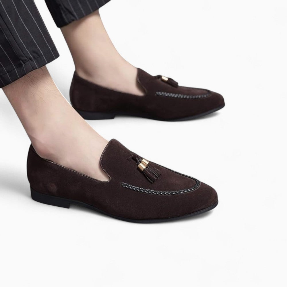 Mocassins En Daim À Gland Pour Hommes